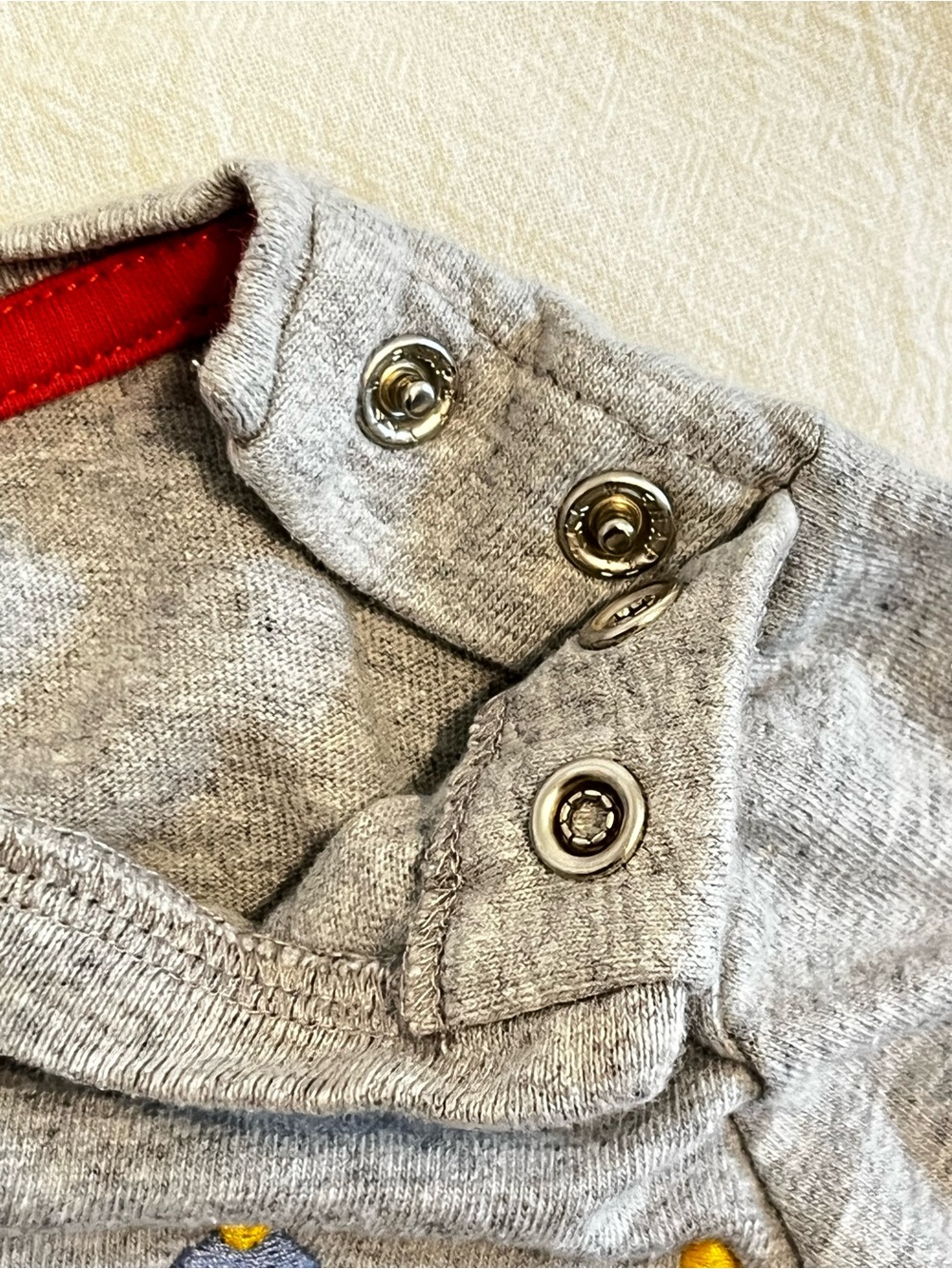 Baby Boden Snowman Appliqué Long Sleeve Shirt Toddler Boys 12-18mo Gray - Picture 5 of 7